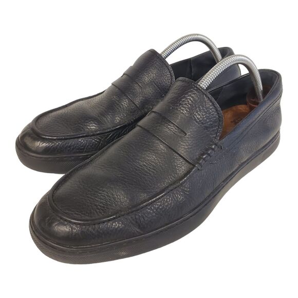 DR. MARTENS Shoes Men Size 10 Brown Leather Slip On Casual Penny Loafers N08-001 main image 11